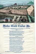 95x045 - Mother would Comfort Me and view of Union Fort Petersburg-Weldon R.R., Civil War Songs from Winterthur's Magnus Collection